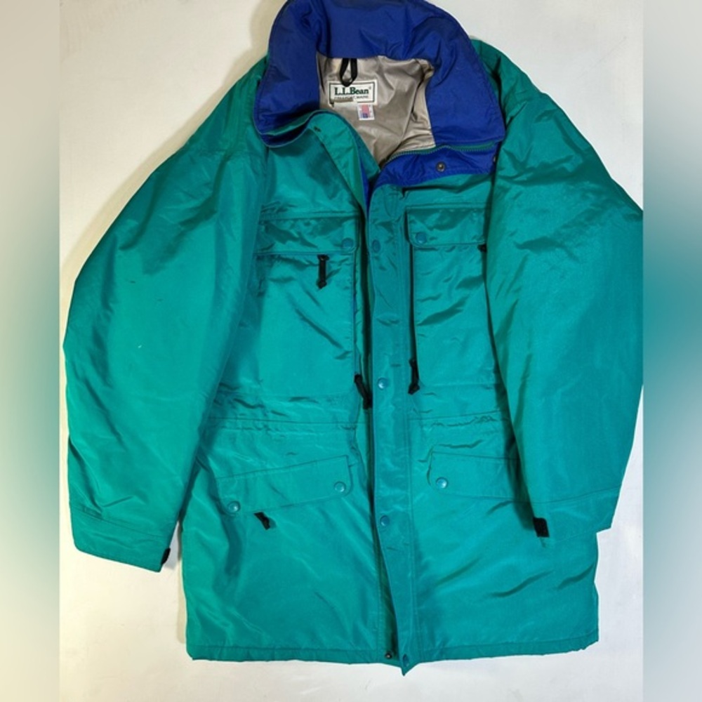 Rare Vintage Ski 90s L.L. Bean North Col GORE-TEX Parka Jacket - Teal/Blue